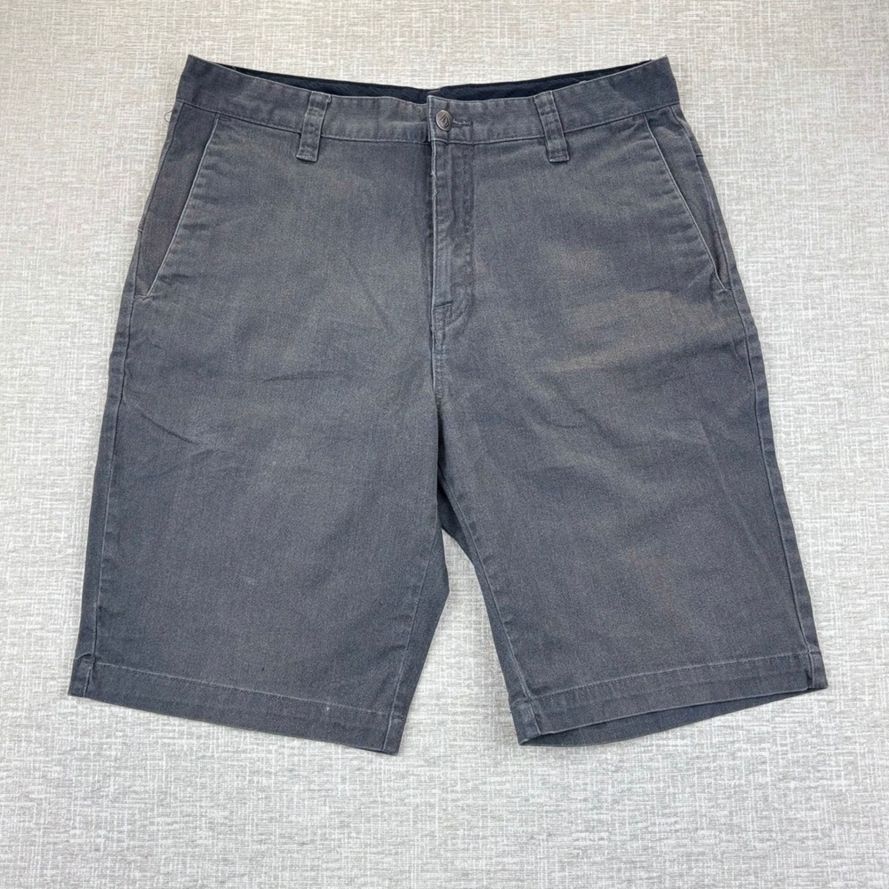 Volcom Mens Size 32 Frickin Modern Fit Chino Shorts Charcoal Gray